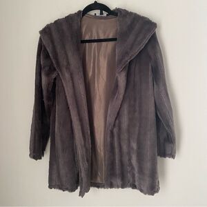 Slinky Brand Women’s Faux Fur Open Front Jacket